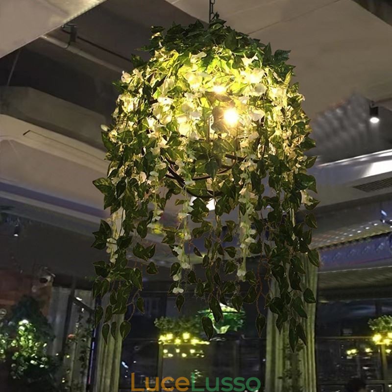 Lampadario moderno in stile industriale decorativo con luci vegetali Negozio di musica