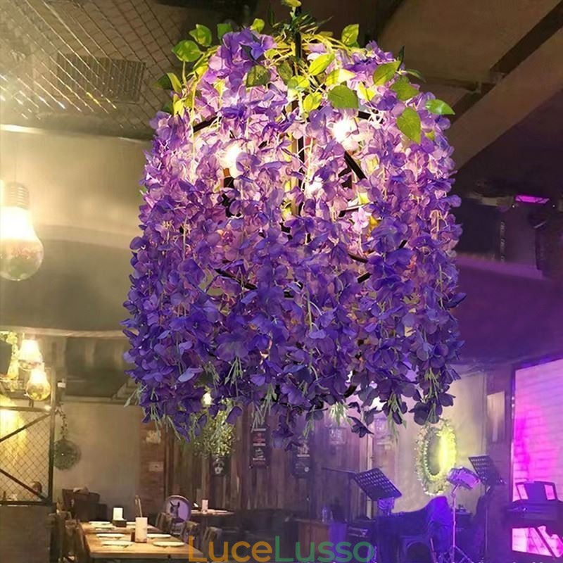 Lampadario moderno in stile industriale decorativo con luci vegetali Negozio di musica
