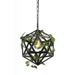 Lampada a sospensione vintage industriale in gabbia di ferro