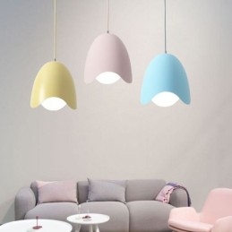 Lampada a sospensione creativa Macaron Lampada a sospensione a testa singola