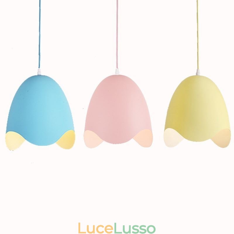 Lampada a sospensione creativa Macaron Lampada a sospensione a testa singola
