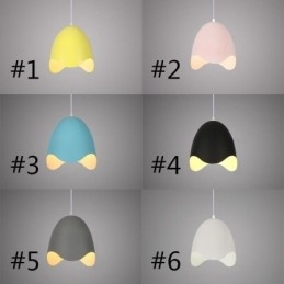 Lampada a sospensione creativa Macaron Lampada a sospensione a testa singola