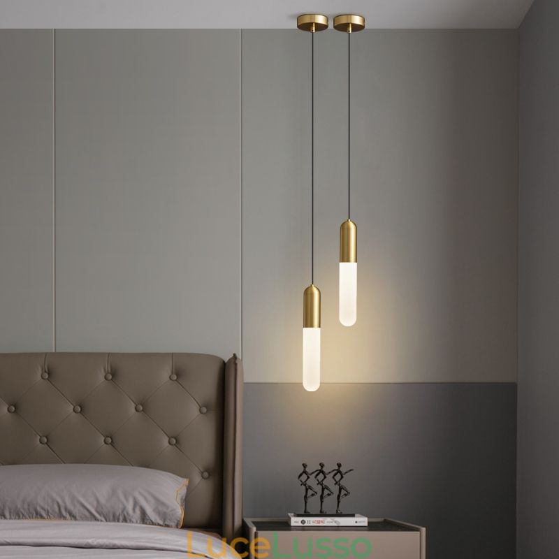 Lampada a sospensione moderna satinata Lampada a sospensione spazzolata