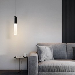 Lampada a sospensione moderna satinata Lampada a sospensione spazzolata