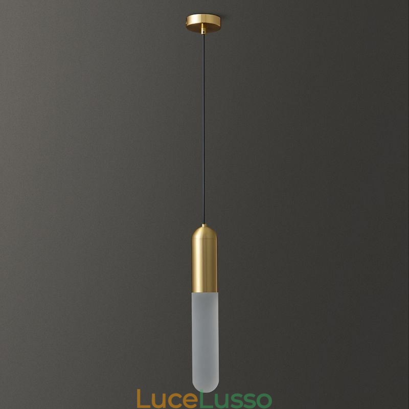 Lampada a sospensione moderna satinata Lampada a sospensione spazzolata