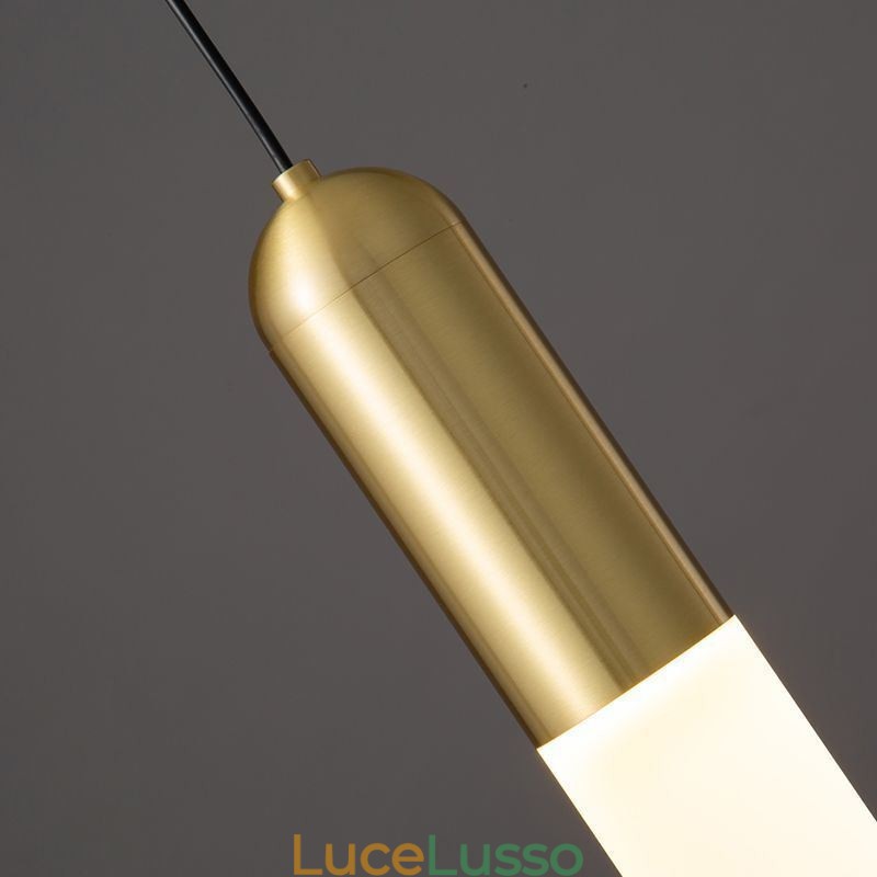 Lampada a sospensione moderna satinata Lampada a sospensione spazzolata