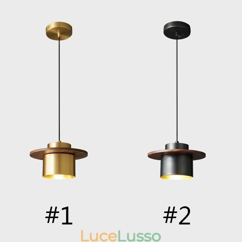 Lampada a sospensione moderna con una luce, lampada a sospensione in ottone, isola