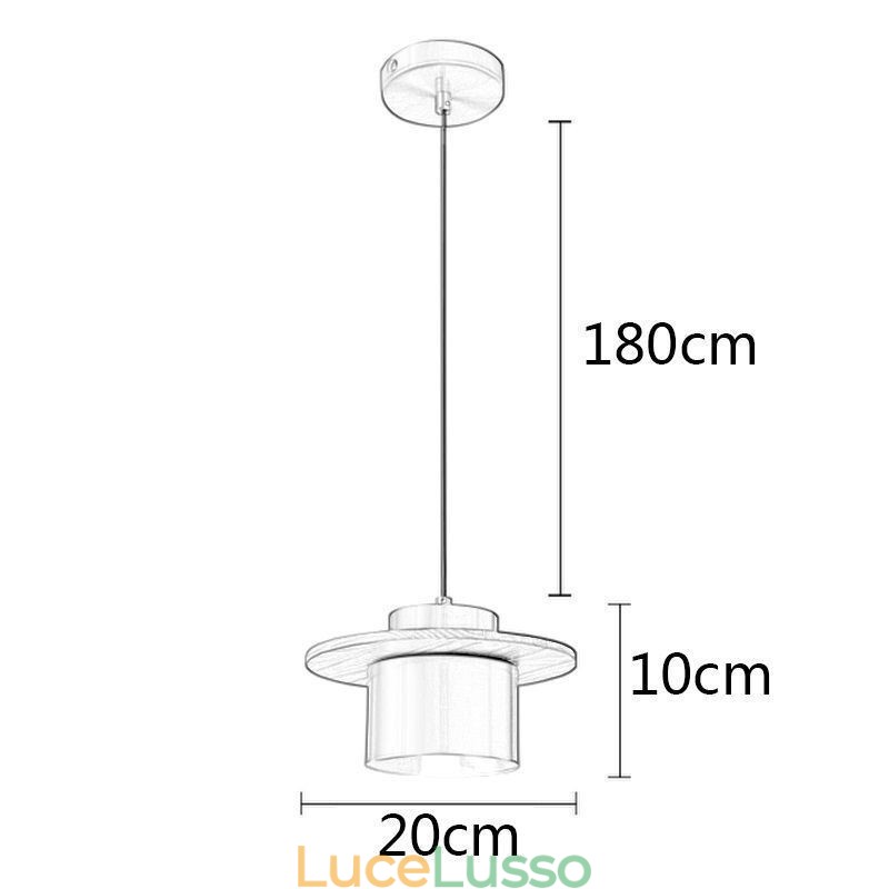 Lampada a sospensione moderna con una luce, lampada a sospensione in ottone, isola