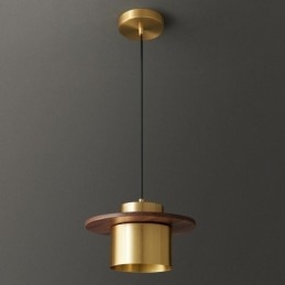 Lampada a sospensione moderna con una luce, lampada a sospensione in ottone, isola