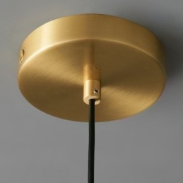 Lampada a sospensione moderna con una luce, lampada a sospensione in ottone, isola