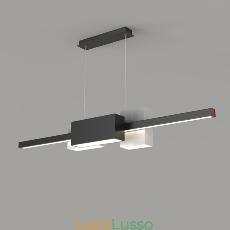 Lampada a sospensione minimalista a strisce Lampada a sospensione moderna e creativa