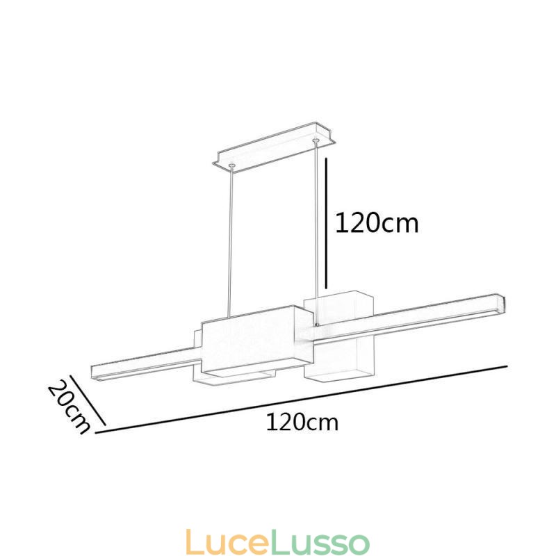 Lampada a sospensione minimalista a strisce Lampada a sospensione moderna e creativa