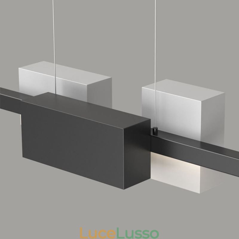 Lampada a sospensione minimalista a strisce Lampada a sospensione moderna e creativa