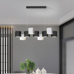 Lampada a sospensione esagonale moderna, combinazione creativa