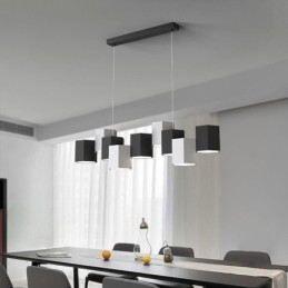 Lampada a sospensione esagonale moderna, combinazione creativa