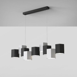 Lampada a sospensione esagonale moderna, combinazione creativa
