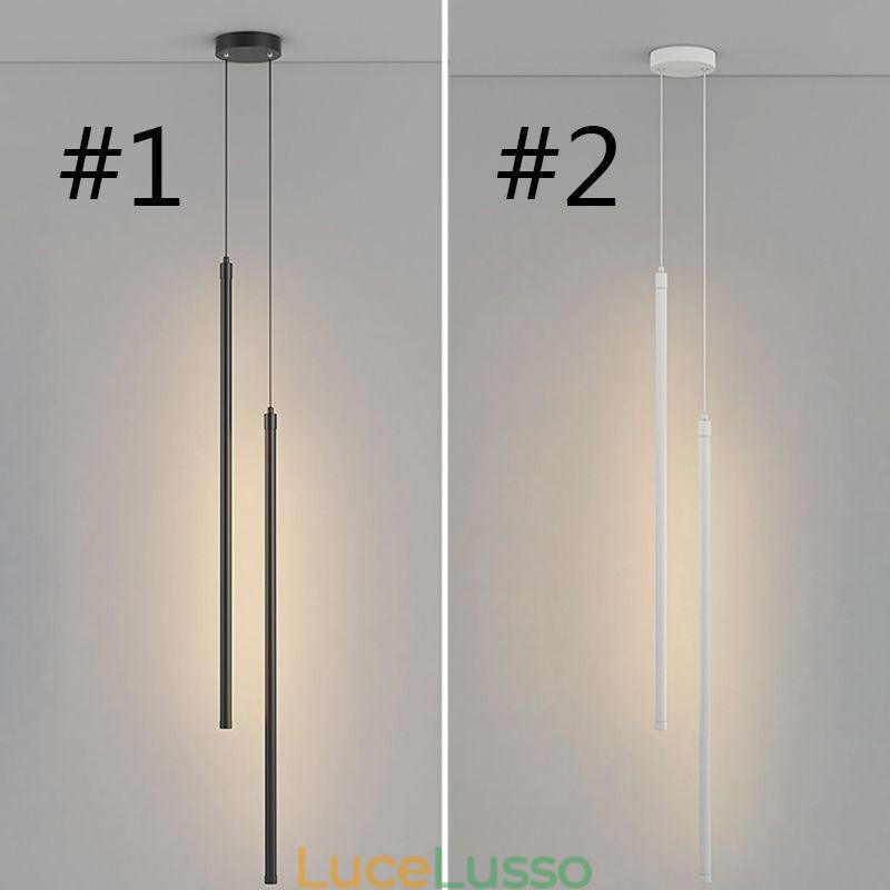 Lampada a sospensione Nordic Long Tube Lampada a sospensione Island