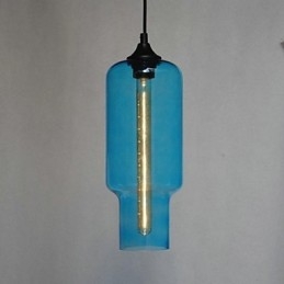 Lampada a sospensione moderna in vetro con design a bolle marroni