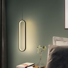 Lampada a sospensione moderna Lampada a sospensione ovale minimalista