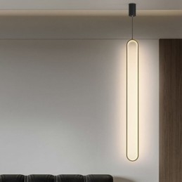 Lampada a sospensione moderna Lampada a sospensione ovale minimalista