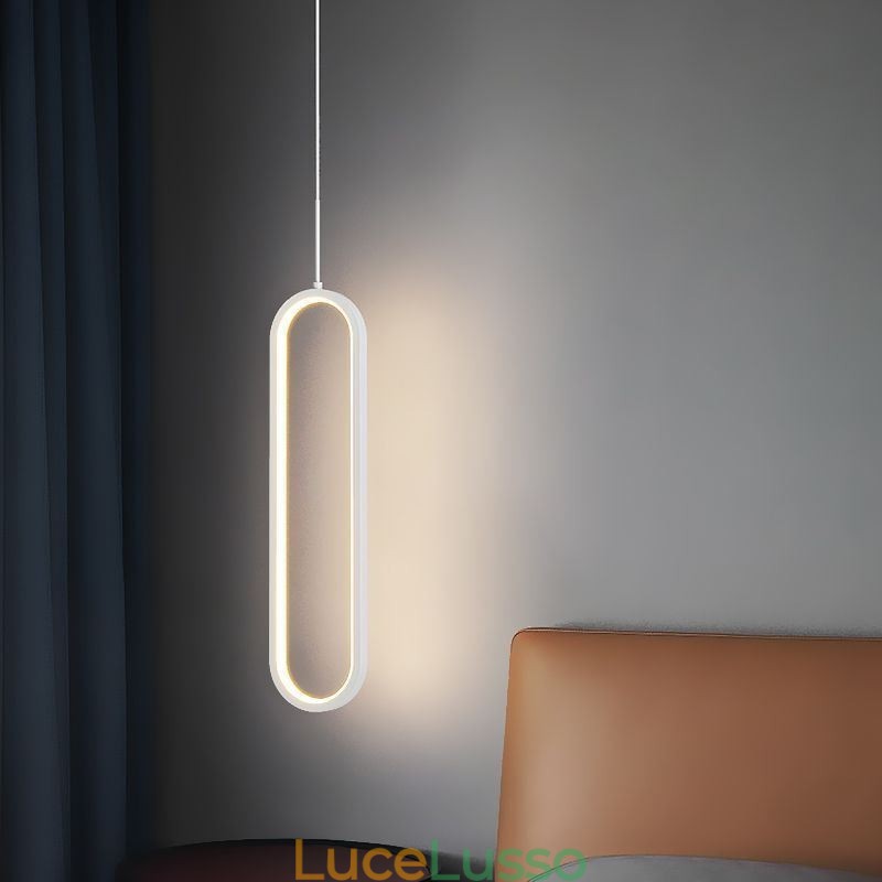 Lampada a sospensione moderna Lampada a sospensione ovale minimalista