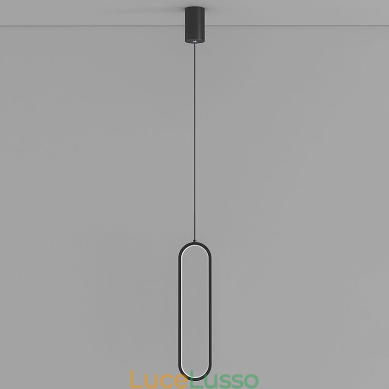 Lampada a sospensione moderna Lampada a sospensione ovale minimalista