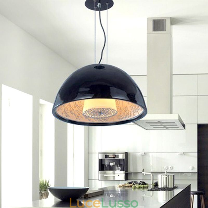 Lampade a sospensione semicircolari Lampada a sospensione minimalista nordica Cafe