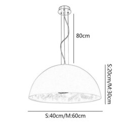 Lampade a sospensione semicircolari Lampada a sospensione minimalista nordica Cafe
