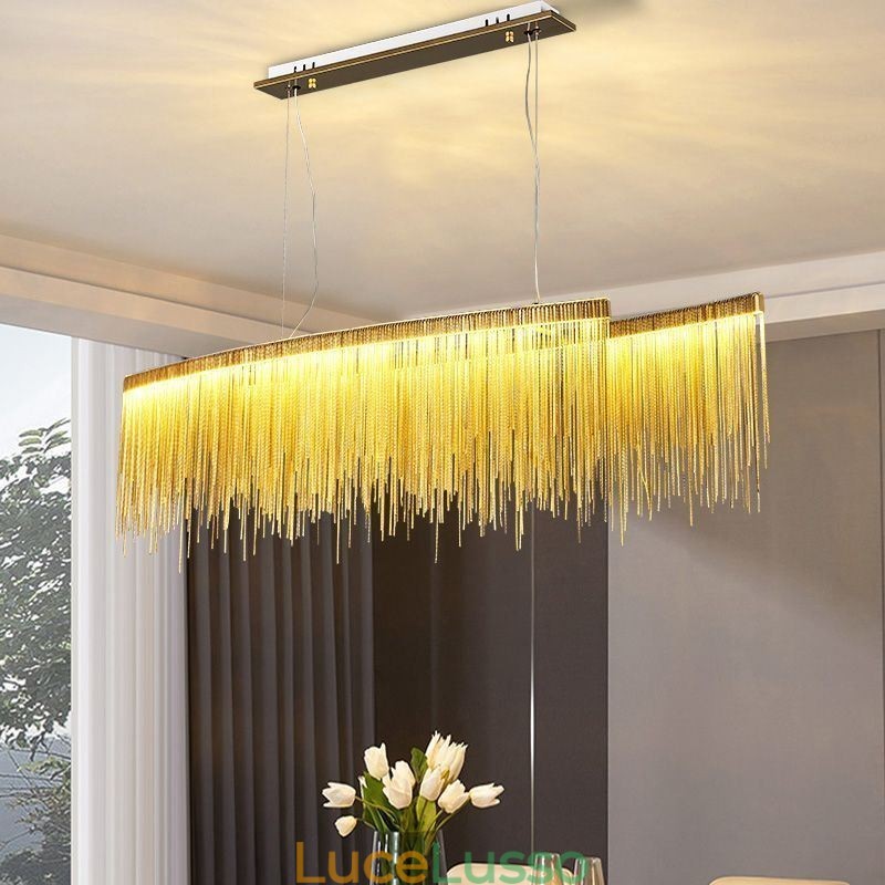 Lampada a sospensione moderna Lampada a sospensione creativa con nappa Cafe