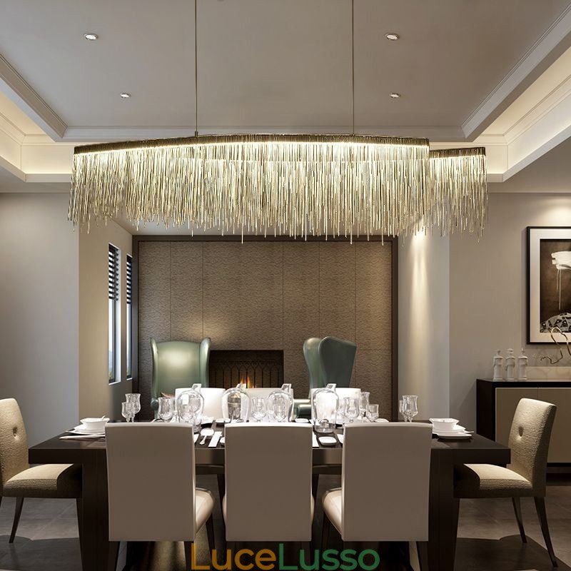 Lampada a sospensione moderna Lampada a sospensione creativa con nappa Cafe