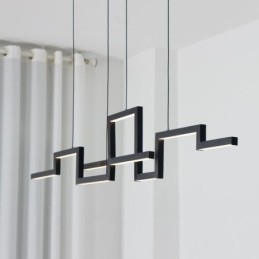 Lampadario moderno in acrilico nero