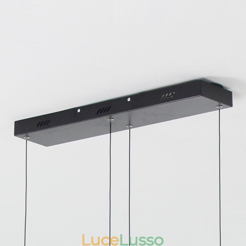 Lampadario moderno in acrilico nero