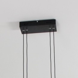 Lampadario moderno con cornice in acrilico nero