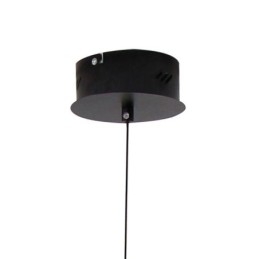 Lampada a sospensione moderna dimmerabile con striscia nera da soffitto