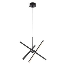 Lampada a sospensione moderna dimmerabile a striscia nera