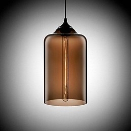 Pendente di design della bottiglia 1 luce Concise Iron Painting