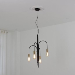 Lampadario moderno in ferro Lampada a sospensione semplice in ferro