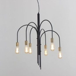 Lampadario moderno in ferro Lampada a sospensione semplice in ferro