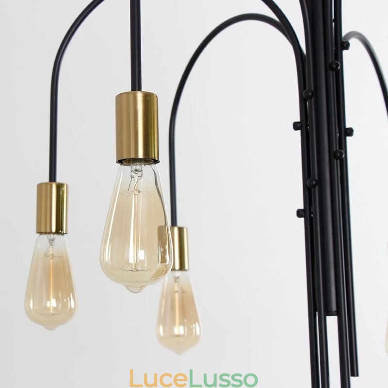 Lampadario moderno in ferro Lampada a sospensione semplice in ferro