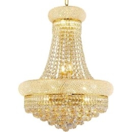 Lampadario a forma di corona Lussuosa luce pendente in cristallo