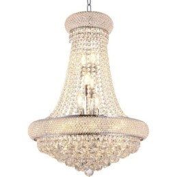 Lampadario a forma di corona Lussuosa luce pendente in cristallo
