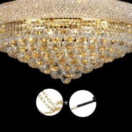 Lampadario a forma di corona Lussuosa luce pendente in cristallo
