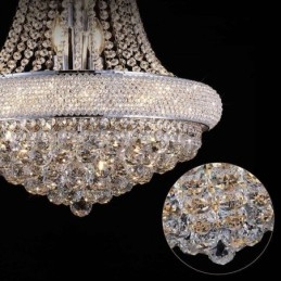 Lampadario a forma di corona Lussuosa luce pendente in cristallo
