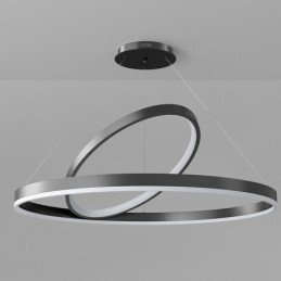 Lampada a sospensione moderna con anelli circolari in acrilico