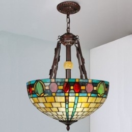 Lampada a sospensione decorativa in vetro colorato