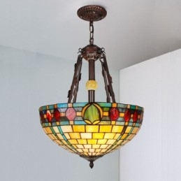 Lampada a sospensione decorativa in vetro colorato