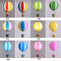 Lampada a sospensione a palloncino colorato con decorazione in acrilico
