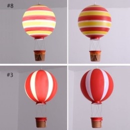 Lampada a sospensione a palloncino colorato con decorazione in acrilico