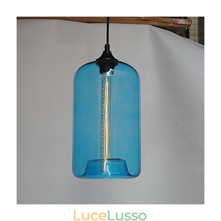 Pendente di design della bottiglia 1 luce minimalista dipinto in ferro Pendente di design della bottiglia 1 luce minimalista dipinto in ferro