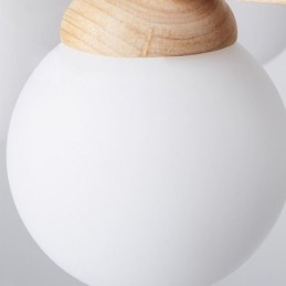 Lampadario in legno giapponese Molecola Lampada a sospensione